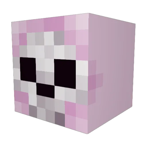 riko_____ Minecraft avatar head, 3D render