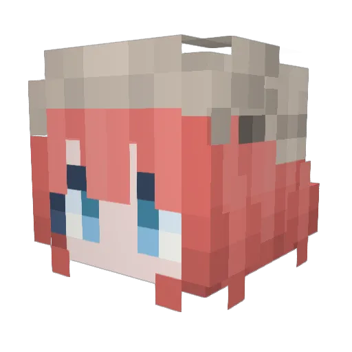 riku2442 Minecraft avatar head, 3D render