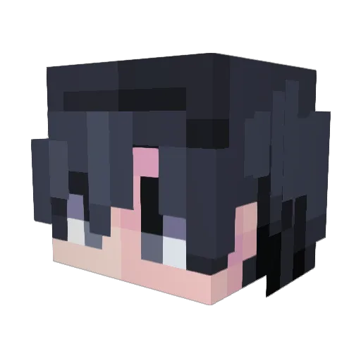 rikuumin Minecraft avatar head, 3D render