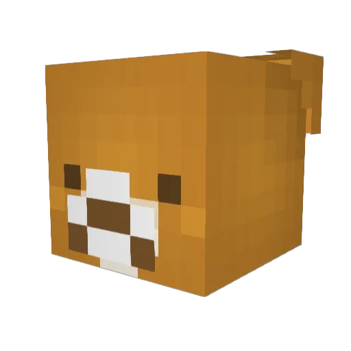 rilakkuma02 Minecraft avatar head, 3D render
