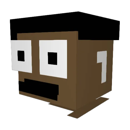rileshehe Minecraft avatar head, 3D render