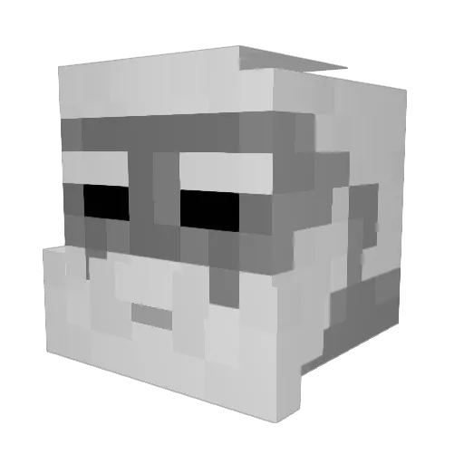 rilexx12 Minecraft avatar head, 3D render