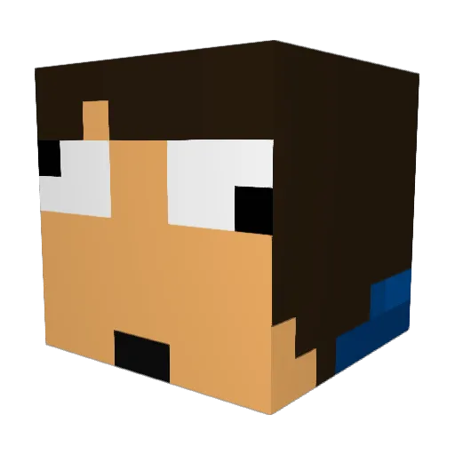 riley5683 Minecraft avatar head, 3D render