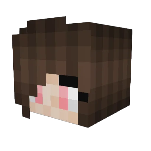 rileyangel Minecraft avatar head, 3D render