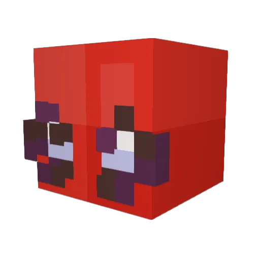 rileyapple Minecraft avatar head, 3D render