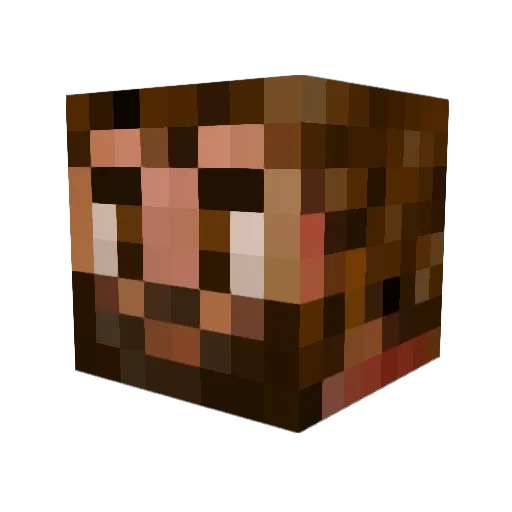 rileydeleeuw Minecraft avatar head, 3D render
