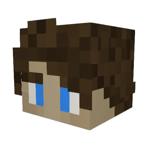 rileyevans Minecraft avatar head, 3D render