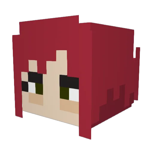 rileysamejima Minecraft avatar head, 3D render