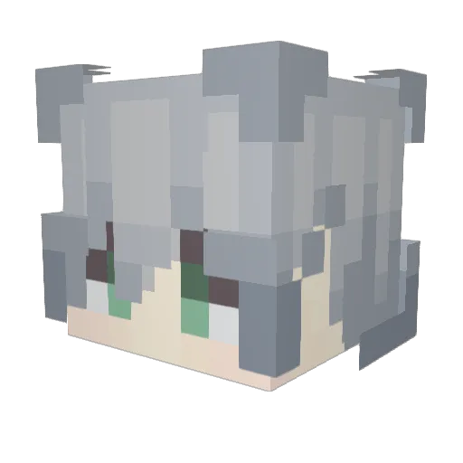 rilezzz Minecraft avatar head, 3D render
