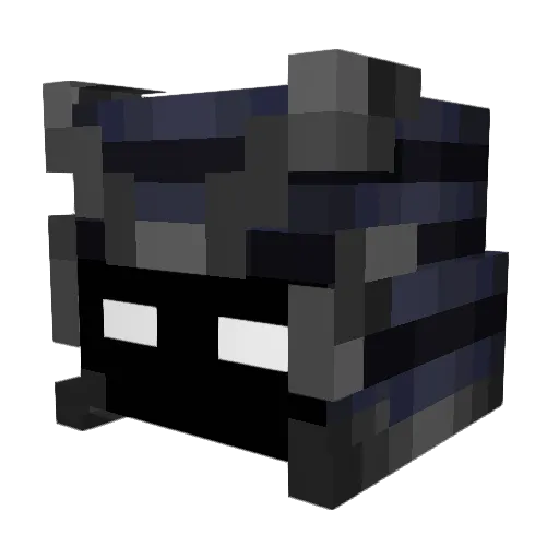 rillker Minecraft avatar head, 3D render