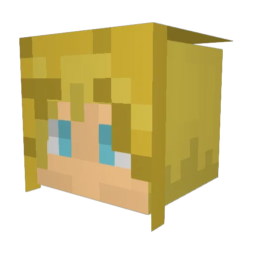 rimark Minecraft avatar head, 3D render