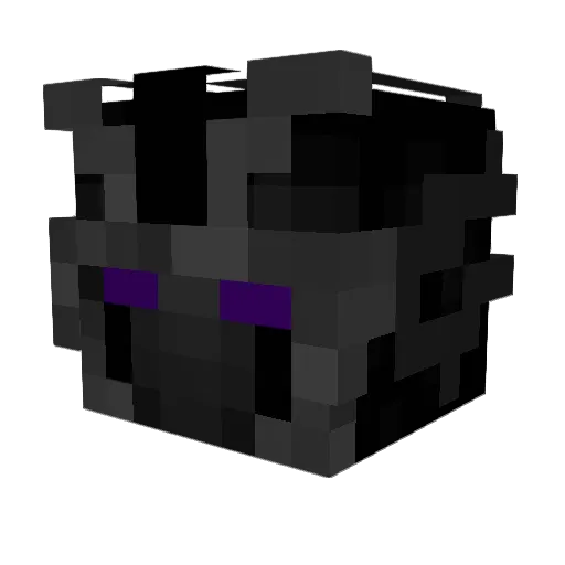 rimmu Minecraft avatar head, 3D render
