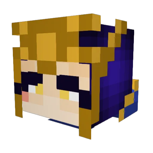 rimqus Minecraft avatar head, 3D render
