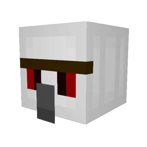 rimrfv Minecraft avatar head, 3D render
