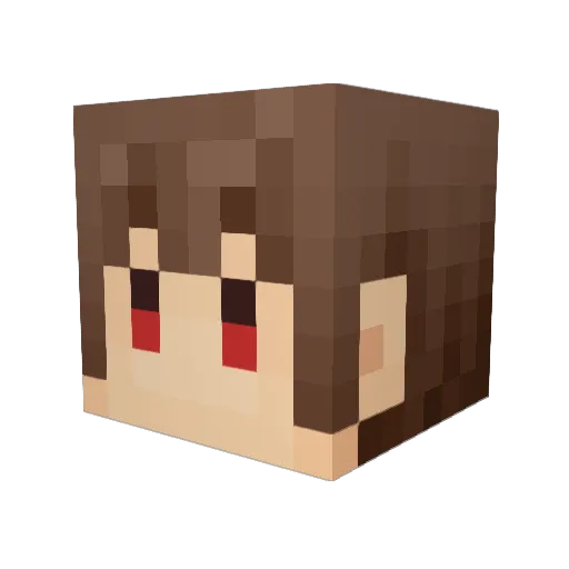 rimurun_ Minecraft avatar head, 3D render