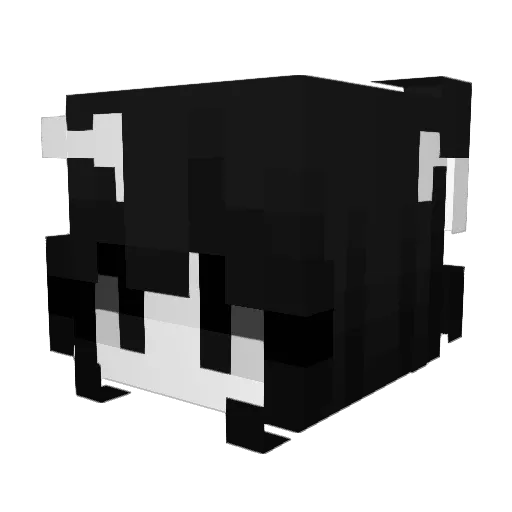 rimwse Minecraft avatar head, 3D render