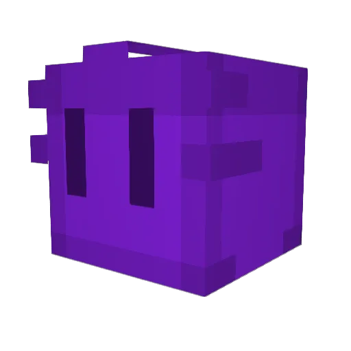 rin_bin Minecraft avatar head, 3D render