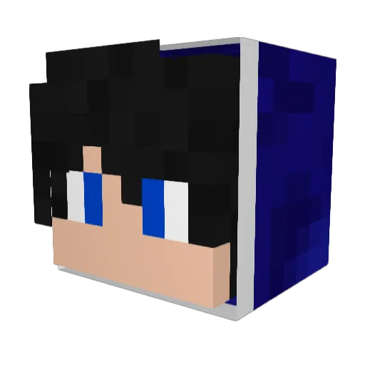 rin_pad Minecraft avatar head, 3D render