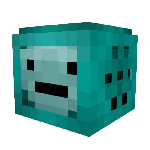 rin_z Minecraft avatar head, 3D render
