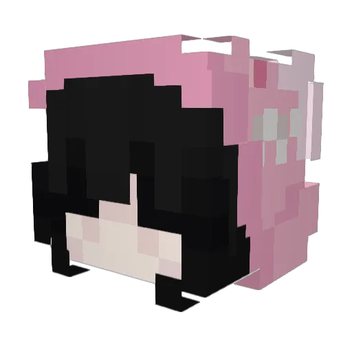rina326 Minecraft avatar head, 3D render