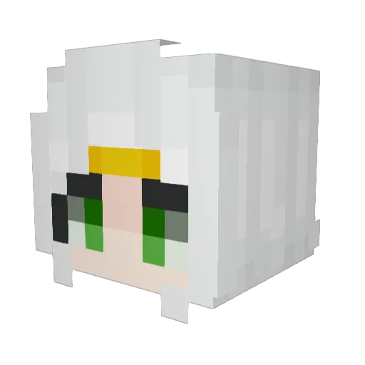 rincheung Minecraft avatar head, 3D render