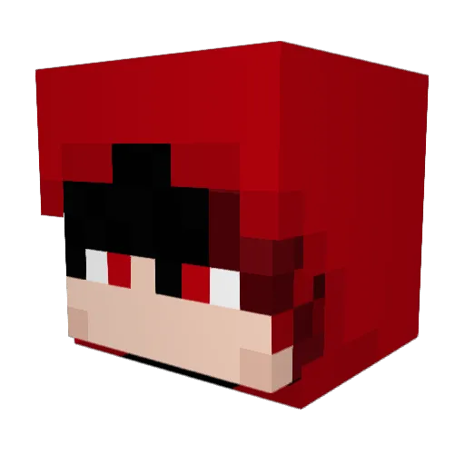 rindou430 Minecraft avatar head, 3D render