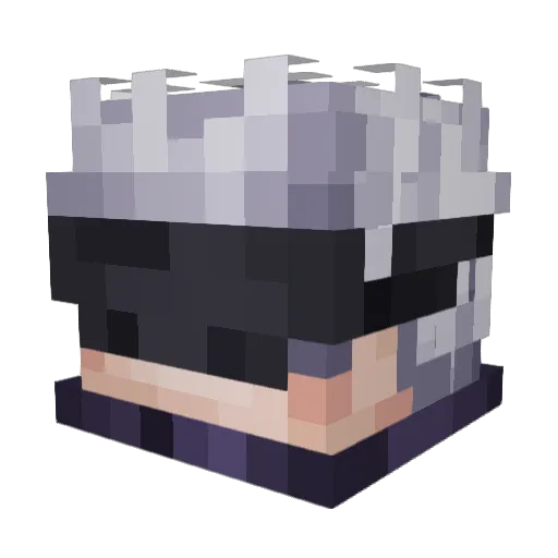 rineinei Minecraft avatar head, 3D render