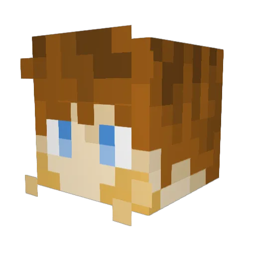 ringobingostarr Minecraft avatar head, 3D render
