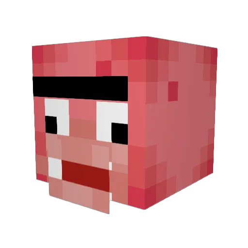 ringwraith0 Minecraft avatar head, 3D render