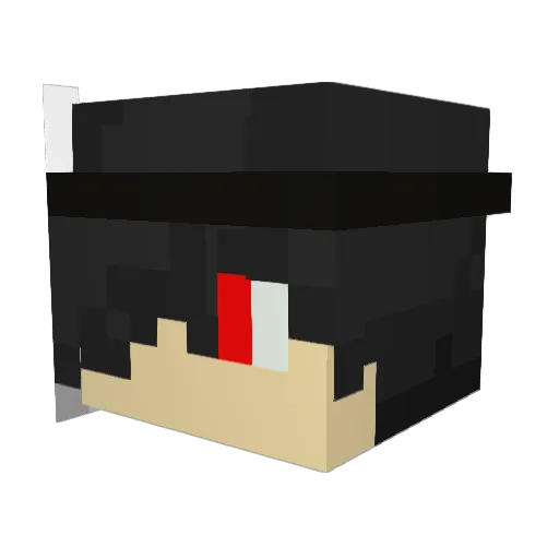 rinka000 Minecraft avatar head, 3D render