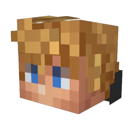 rinki1119 Minecraft avatar head, 3D render
