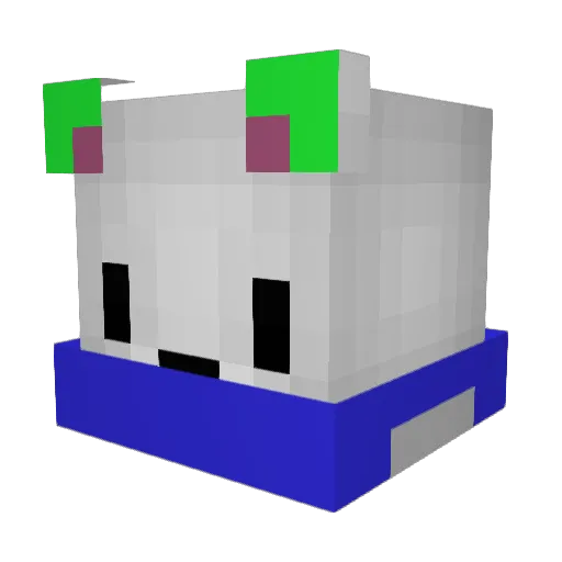 rinnrin Minecraft avatar head, 3D render