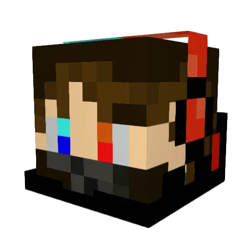 rinrin0221 Minecraft avatar head, 3D render