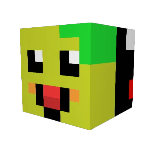 rinrin1109 Minecraft avatar head, 3D render