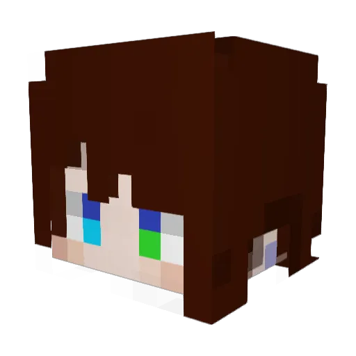 rinrin_ringo Minecraft avatar head, 3D render