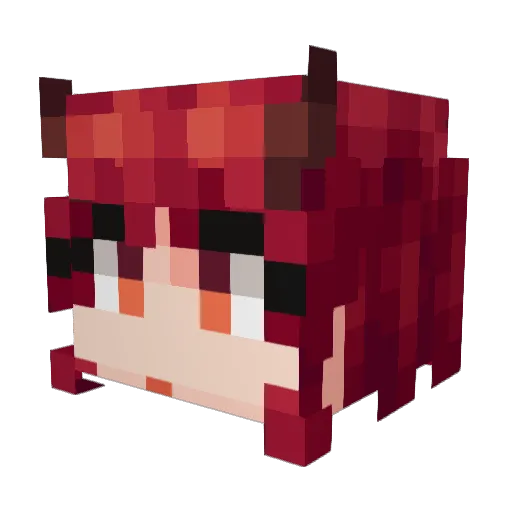 rinsunyn Minecraft avatar head, 3D render