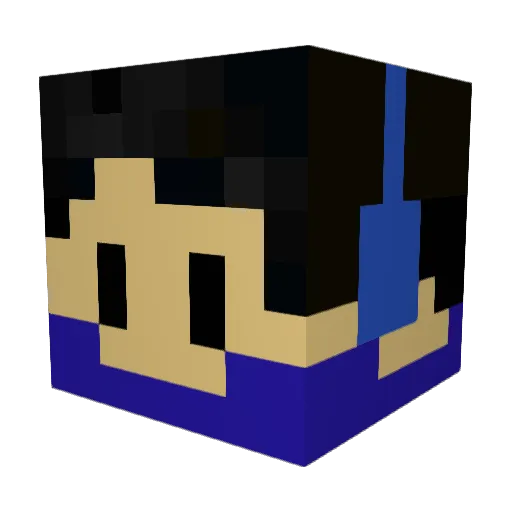 rinta1002 Minecraft avatar head, 3D render