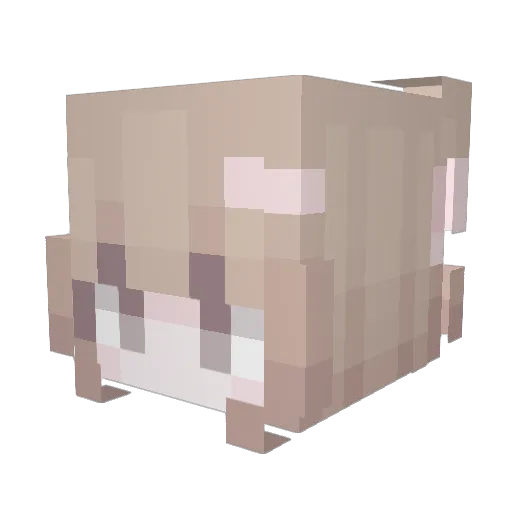 rintana Minecraft avatar head, 3D render