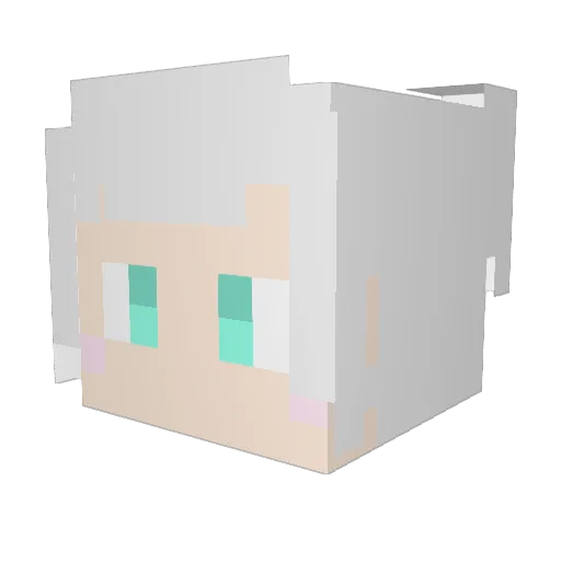 rintaso0828 Minecraft avatar head, 3D render