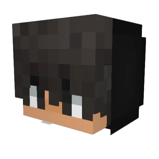 rinuk_k Minecraft avatar head, 3D render