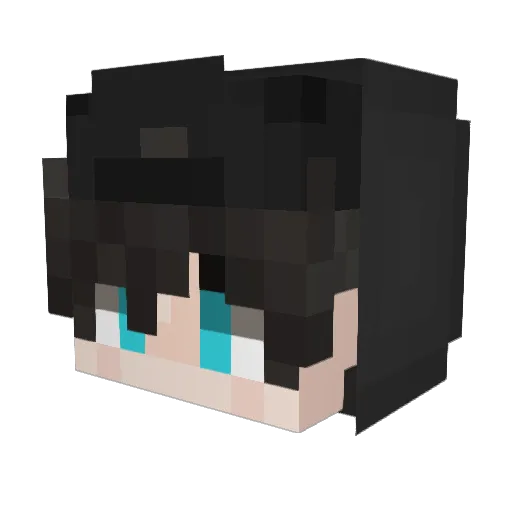 rinvq Minecraft avatar head, 3D render