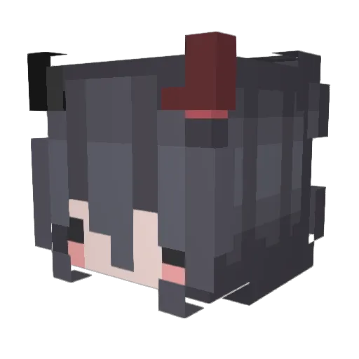 rinxiee Minecraft avatar head, 3D render