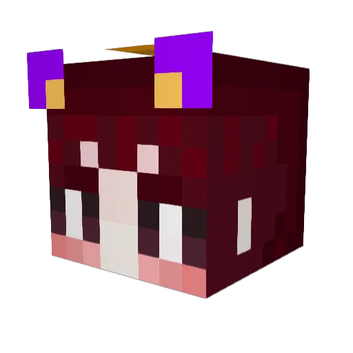 riny_ya Minecraft avatar head, 3D render