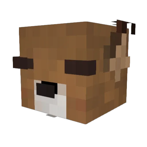 rio1182 Minecraft avatar head, 3D render