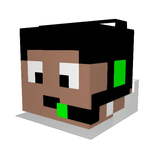 riob34 Minecraft avatar head, 3D render