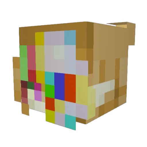 riobib Minecraft avatar head, 3D render
