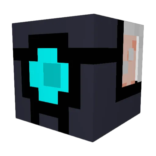 riodroid Minecraft avatar head, 3D render