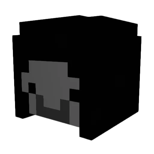 riokyo Minecraft avatar head, 3D render