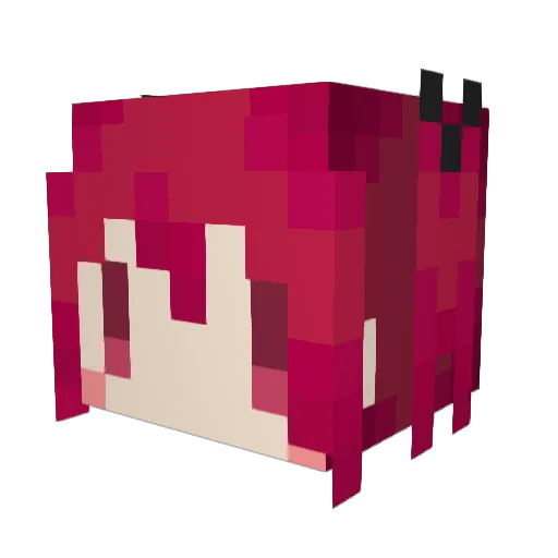 rion_nemu Minecraft avatar head, 3D render