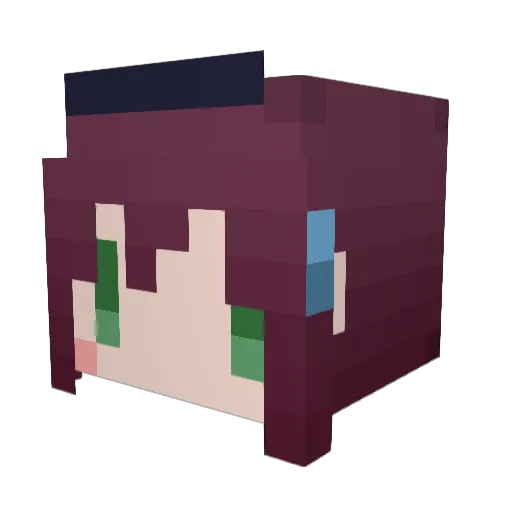 rion_sena Minecraft avatar head, 3D render